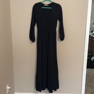 Fabrik Navy Long Sleeve Maxi